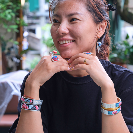 QONGA Qiang Embroidery Ring · A Heritage Woven in Threads