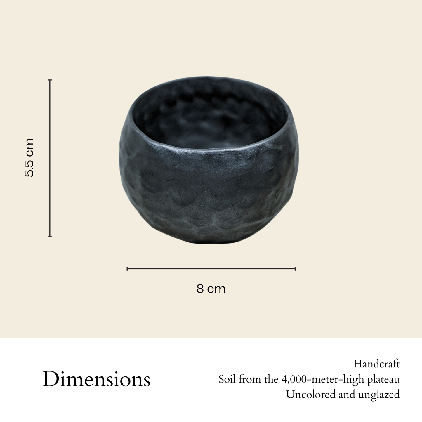 Heaven & Earth — Handmade Black Clay Fortune Cups (Set of 2)Oriental Teaware Gift